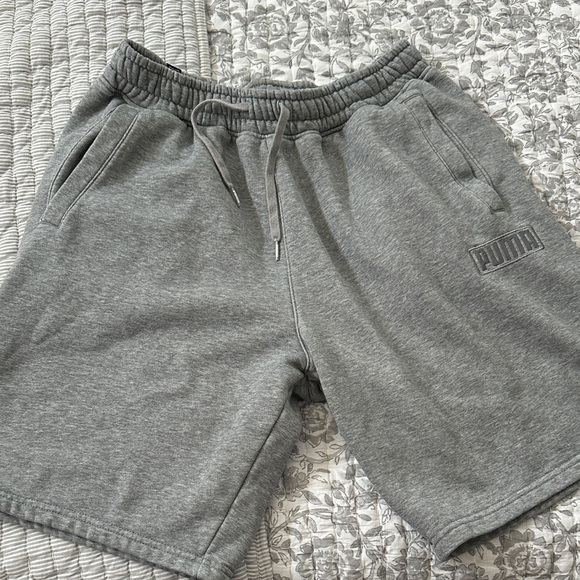 PUMA Heather Gray Casual Shorts - Picture 1 of 6